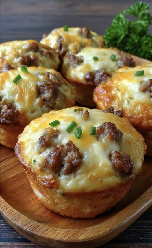 Healthy Beef Sausage Cheese Muffins