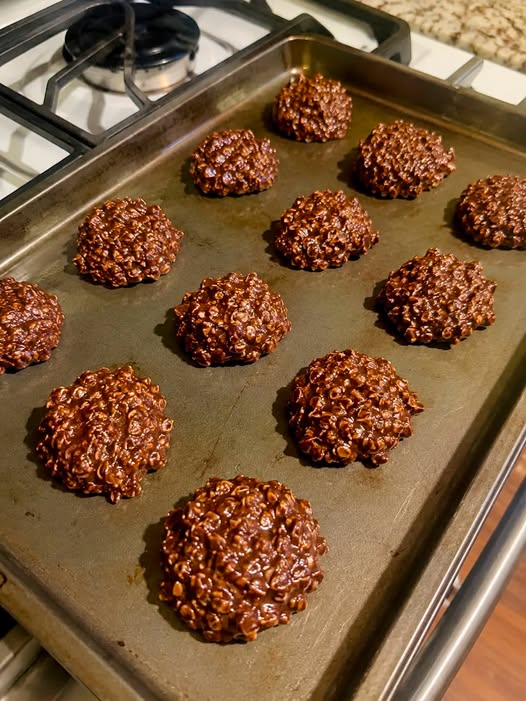 1-Point No-Bake Oatmeal Chocolate Cookies 🍫✨