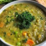 Vegan Mediterranean Split Pea Soup