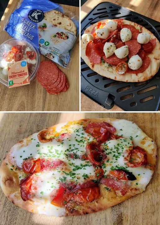 Air fryer tortilla pizza wrap