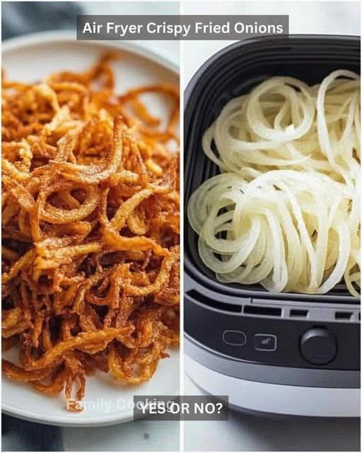 Air fryer crispy fried onions