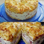 Diabetic Strawberry Almond Cream Cake