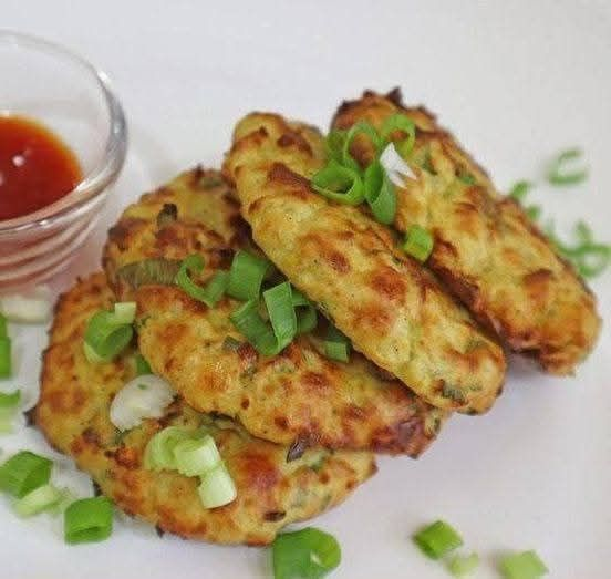Air Fryer Potato Fritters.