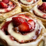 Strawberry Cheesecake Cinnamon Rolls