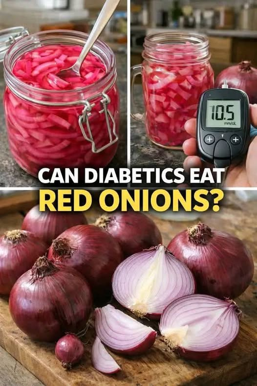 Diabetic Red Onion & Cucumber Salad (Blood Sugar-Friendly)