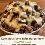 Low-Carb Mushroom Swiss Burger Bowl