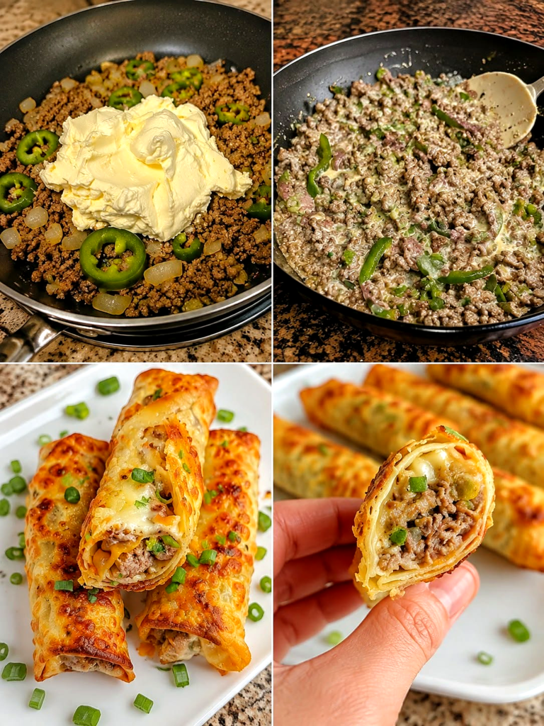 Philly Cheesesteak Egg Rolls
