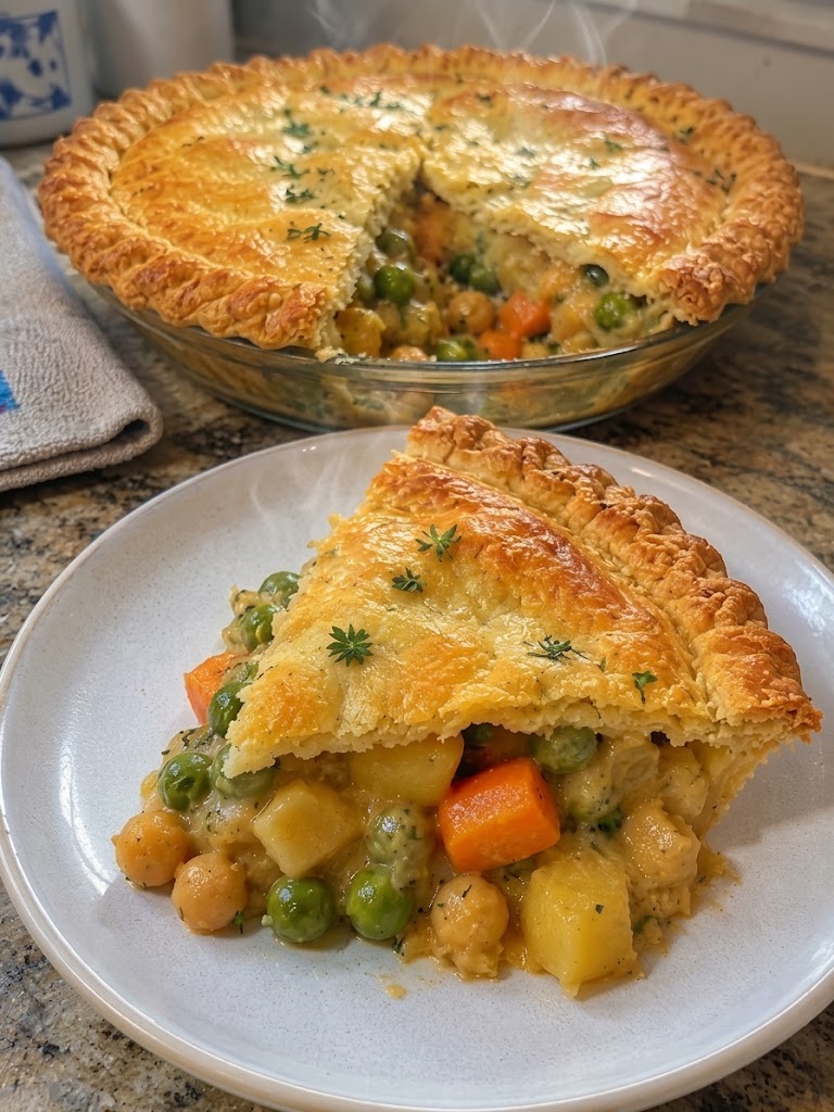 Vegan Chickpea and Potato Pot Pie