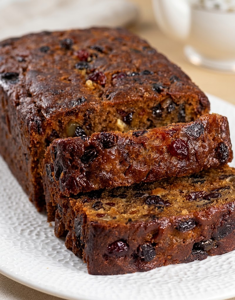 Low-Carb Moist Fruit Cake Loaf