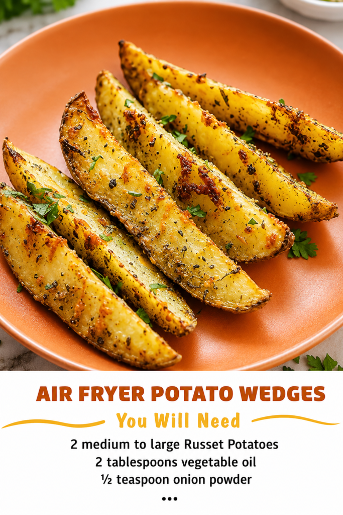 Crispy Seasoned Air Fryer Potato Wedges
