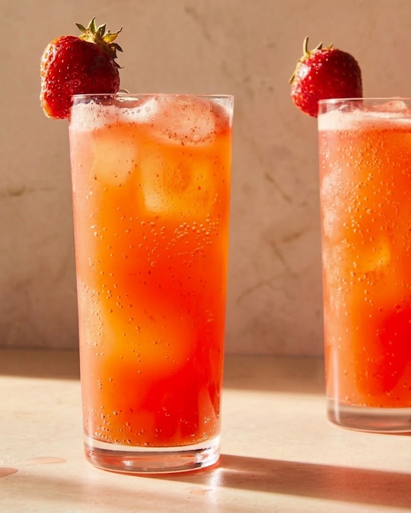 Healthy Strawberry Soda 🍓🥤
