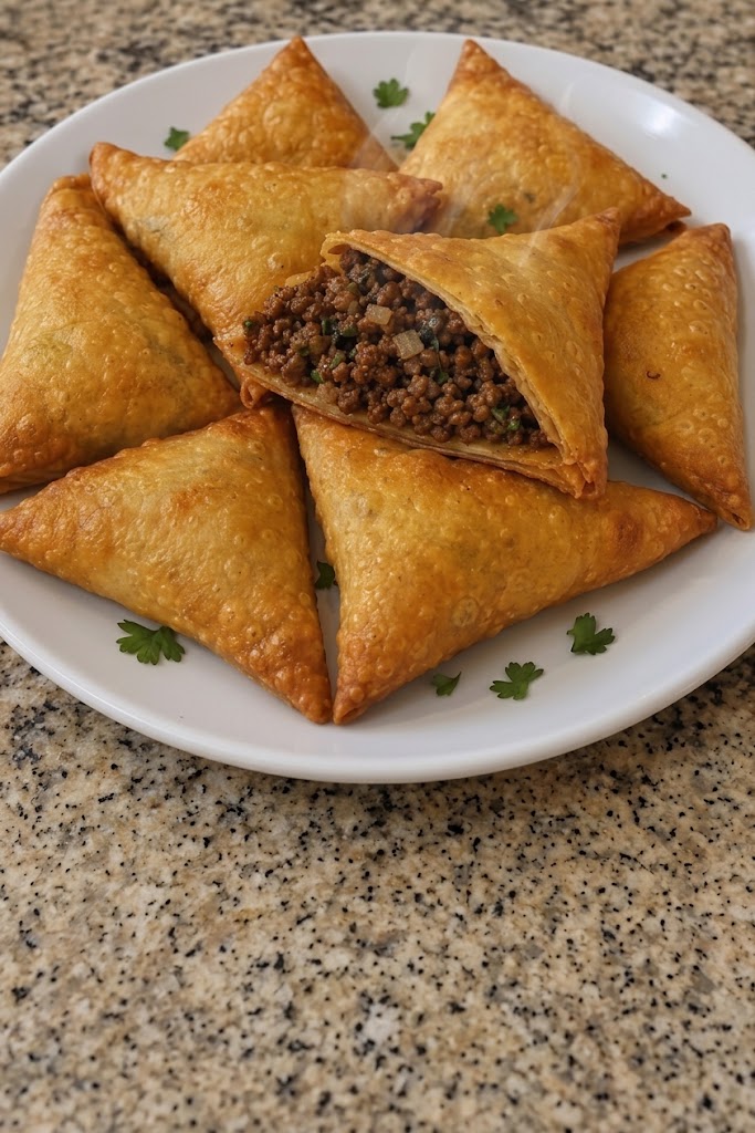 Mediterranean Beef Samosas