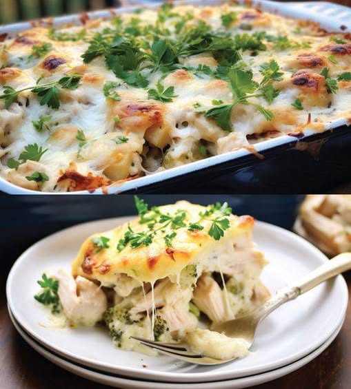 Chicken Alfredo Casserole