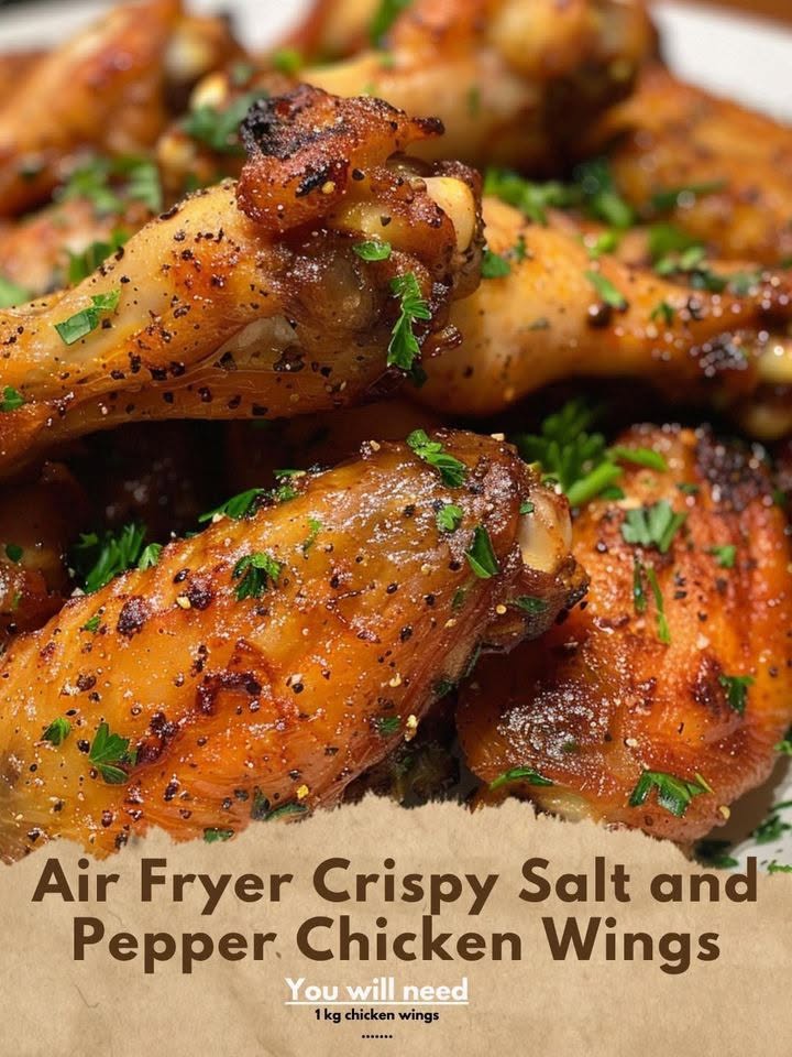 Air Fryer Crispy Salt and Pepper Chicken Wings
