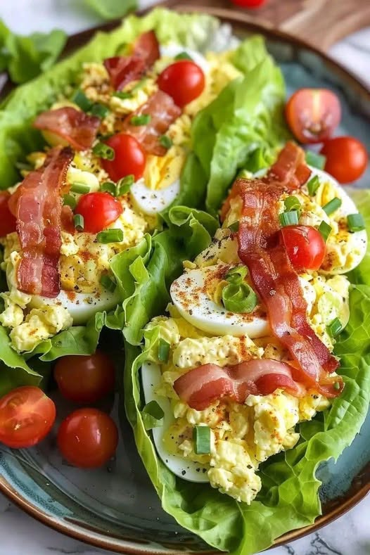 BLT Egg Salad Lettuce Wraps – Light, Crunchy, Totally Crave-Worthy