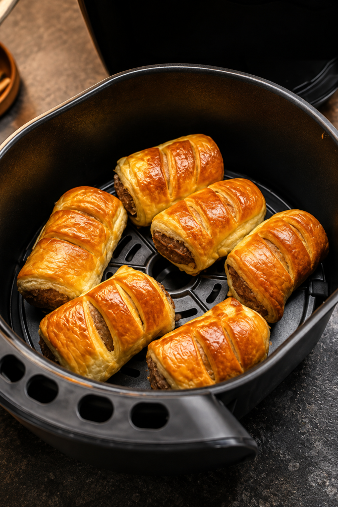 Easy High-Protein Air Fryer Sausage Rolls