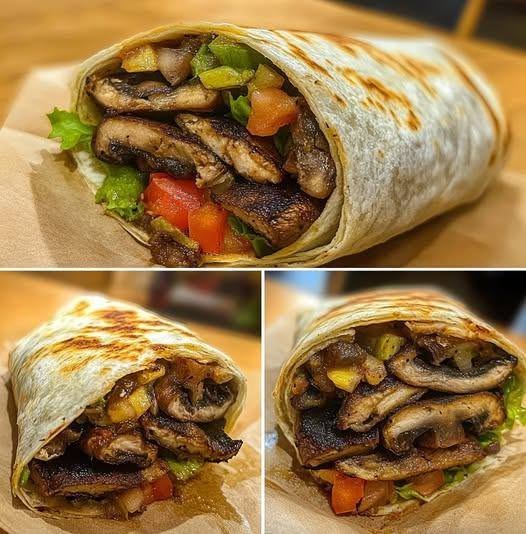 Vegan Portobello Mushroom Wrap 🌯🍄