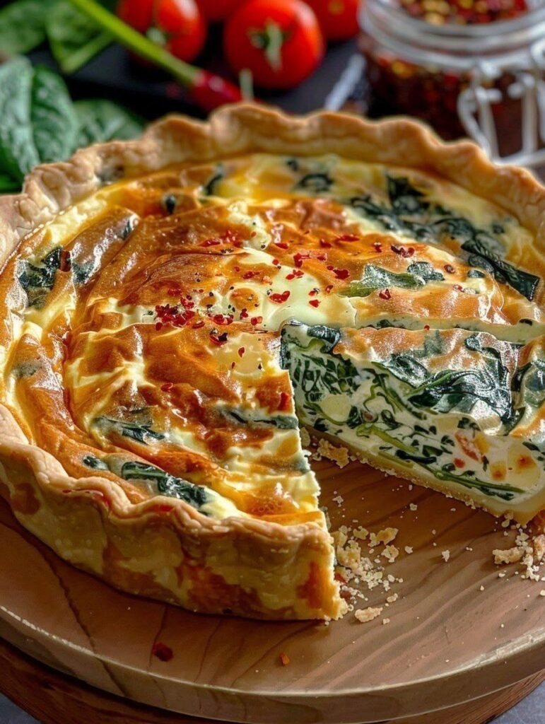 Vegan Spinach Quiche