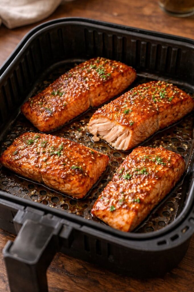Honey Garlic Salmon in the Air Fryer