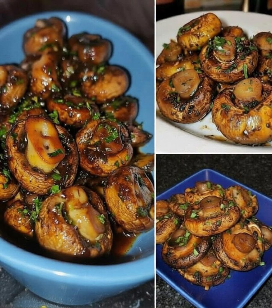 Easy Air Fryer Garlic Butter Mushrooms