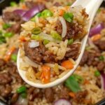 Onion Beef Fried Rice Recipe