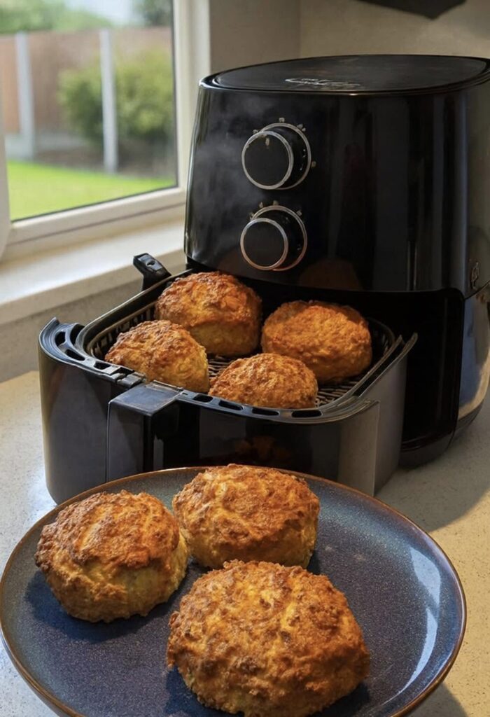 Air fryer cheese scones