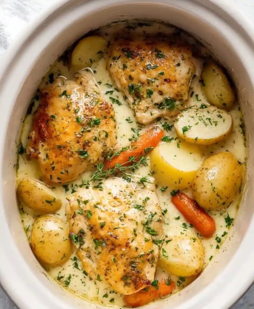Crockpot Garlic Butter Chicken – Easy Family Slow Cooker Dinner
