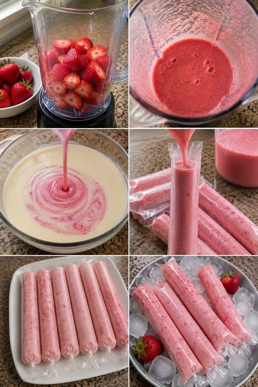 Vegan Gourmet Strawberry Ice Cream Pops 🍦✨