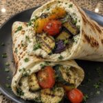 Roasted Veggie and Hummus Wraps