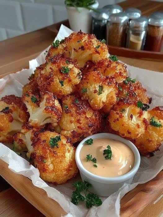 Air-Fried Crispy Cauliflower