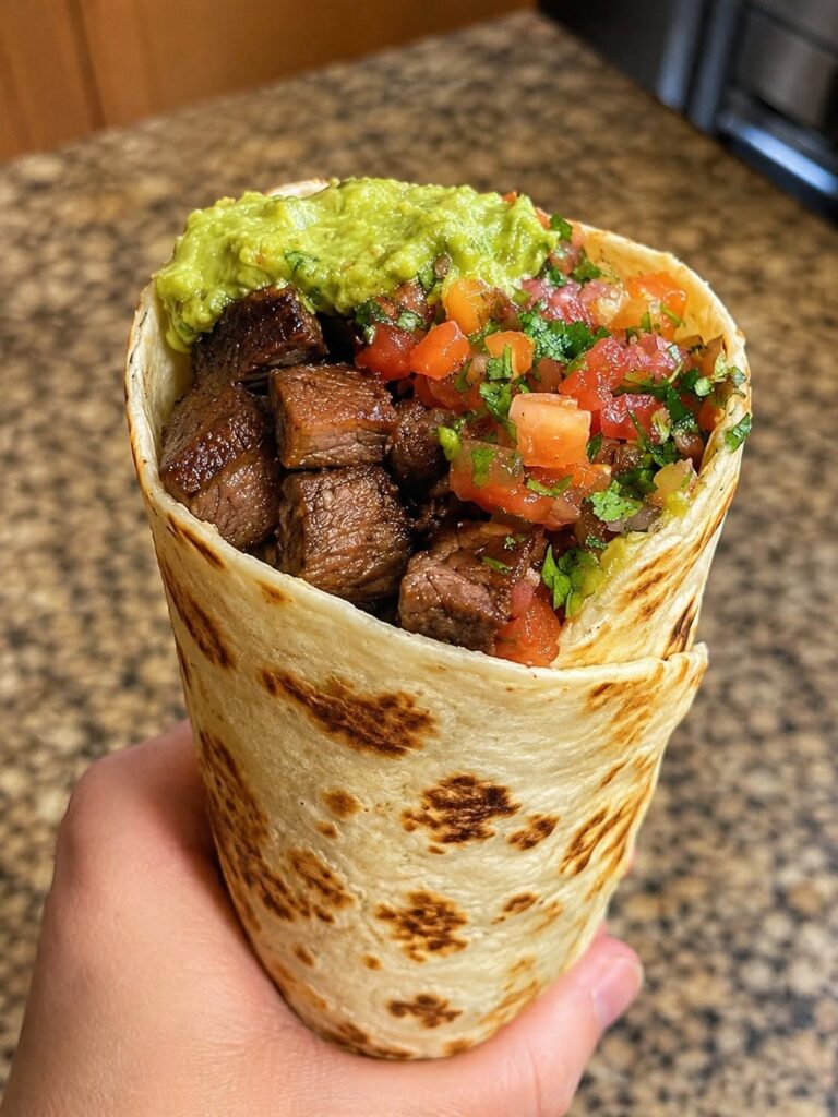 43g Protein Mediterranean Low-Carb Steak Burrito
