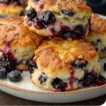 Simple Blueberry Biscuits with Buttermilk