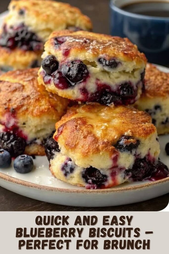 Simple Blueberry Biscuits with Buttermilk