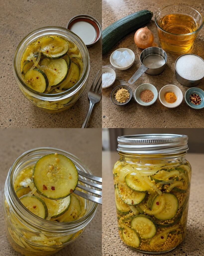 Vegan Zucchini Pickles