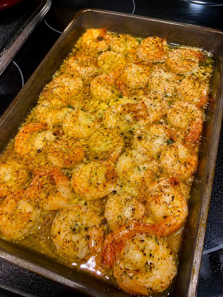Garlic Parmesan Baked Shrimp