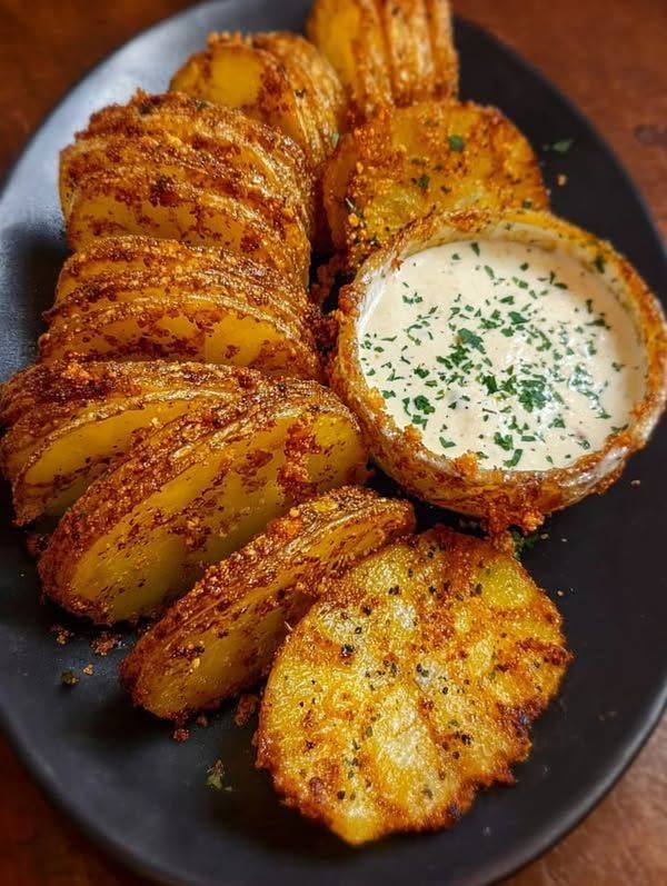 Air fryer Best Scalloped Potatoes
