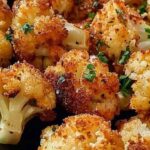 Crispy Parmesan Roasted Cauliflower in the Air Fryer