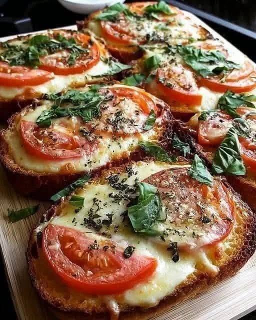 Tomato Basil Garlic Bread