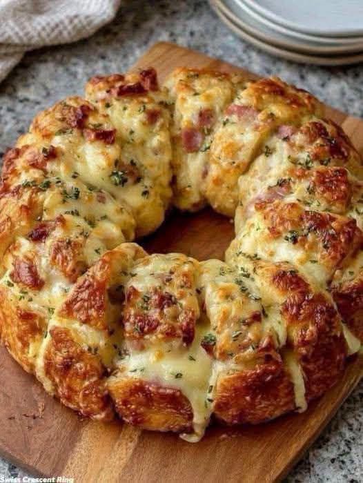 Creamy Chicken & Swiss Crescent Ring