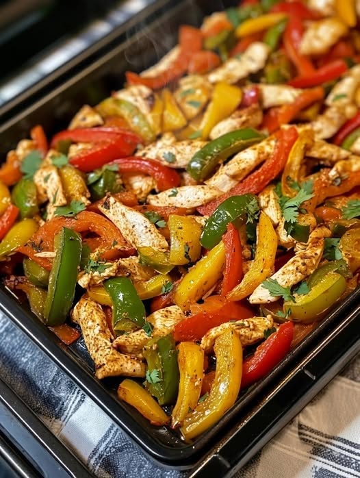 Sheet Pan Chicken Fajitas
