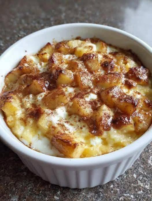 Baked Apple Cinnamon Cottage Cheese Breakfast Bowls