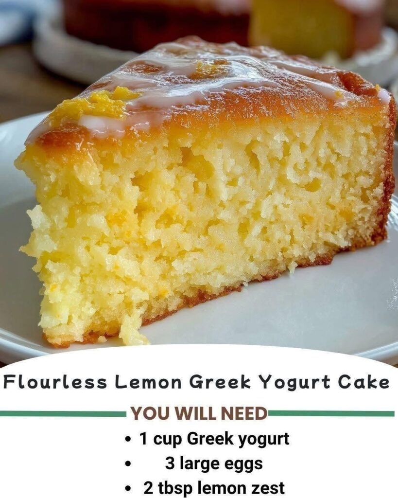 Lemon Garlic Greek Yogurt Cake