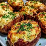 AIR FRYER LOADED BAKED POTATOES