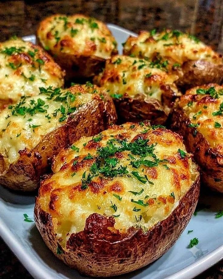 AIR FRYER LOADED BAKED POTATOES