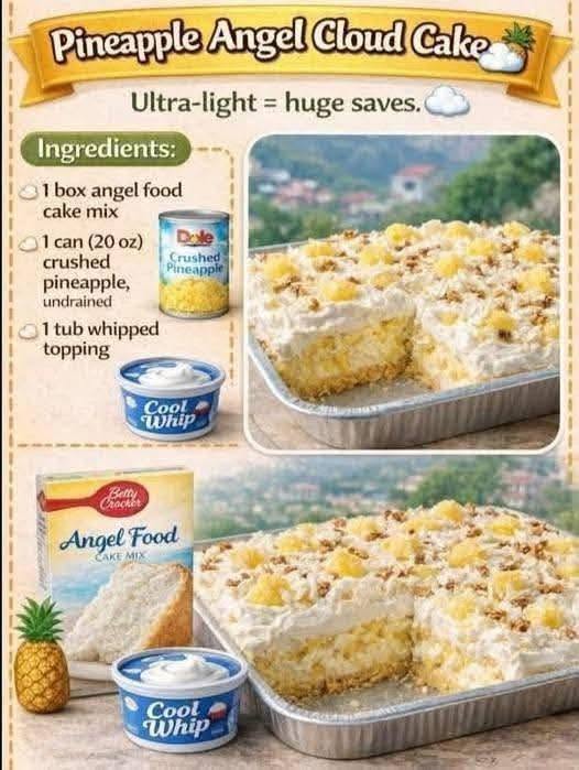 Pineapple Angel Cloud Cake