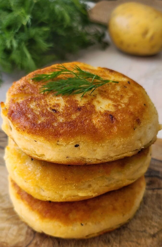 Vegan Stuffed Potato Pancakes