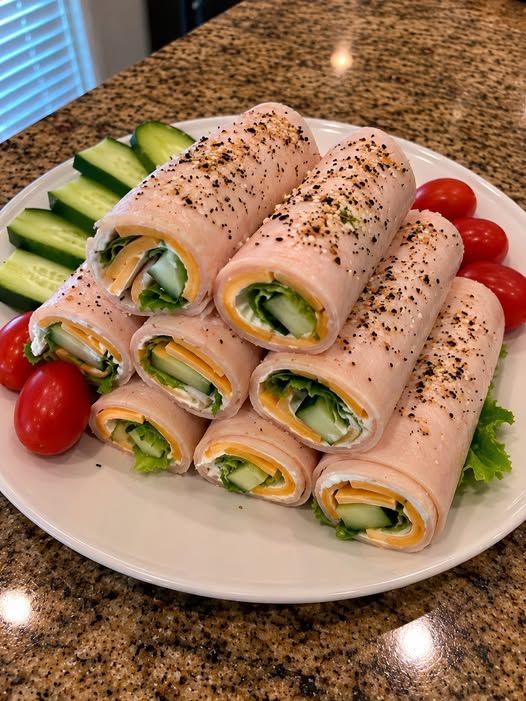 20g Protein Turkey and Cheese Roll-Ups