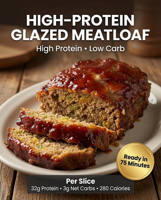 Protein Glazed Meatloaf