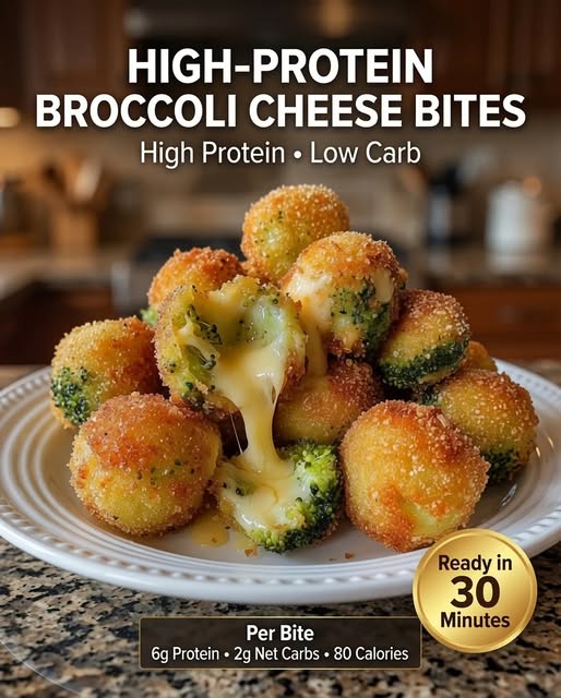 Protein Broccoli Cheese Bites