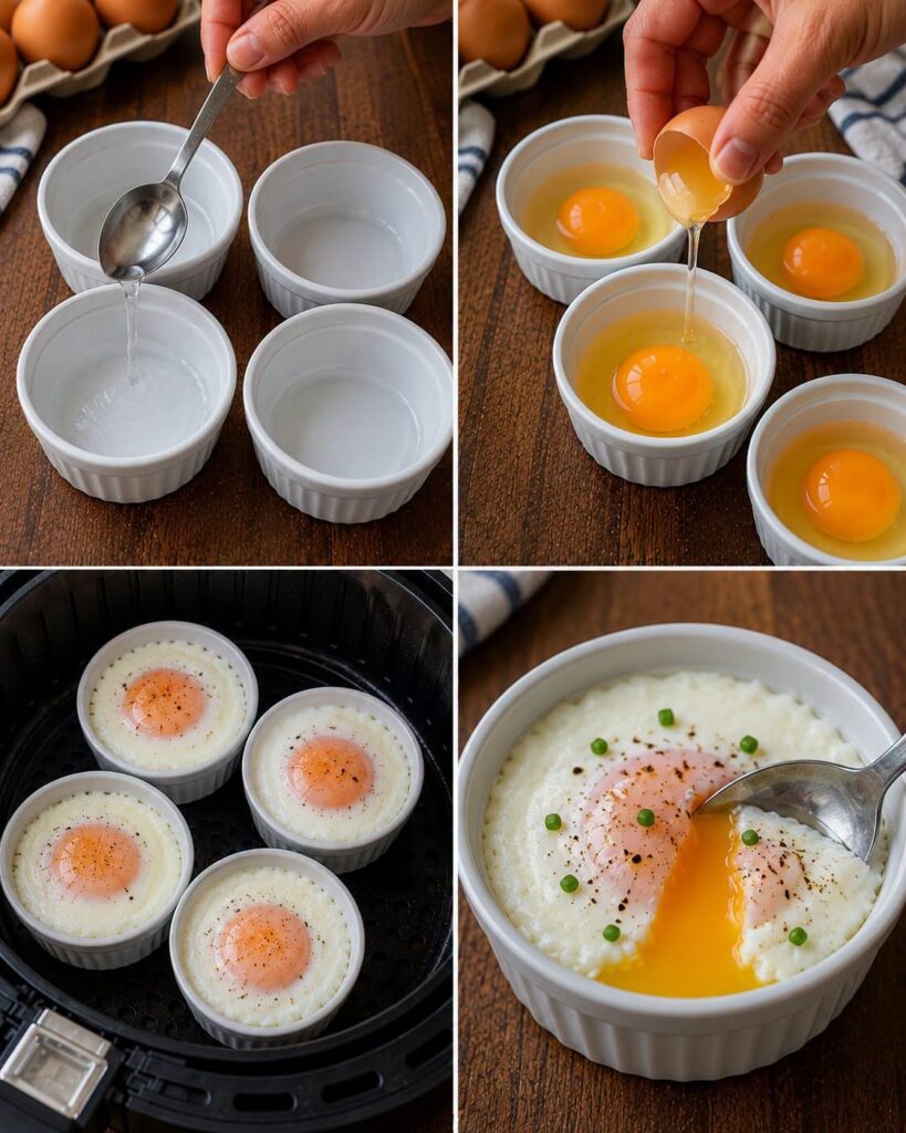 Air Fryer Poached Eggs